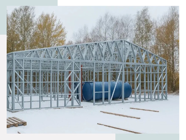 Металлические ангары в Рубцовске