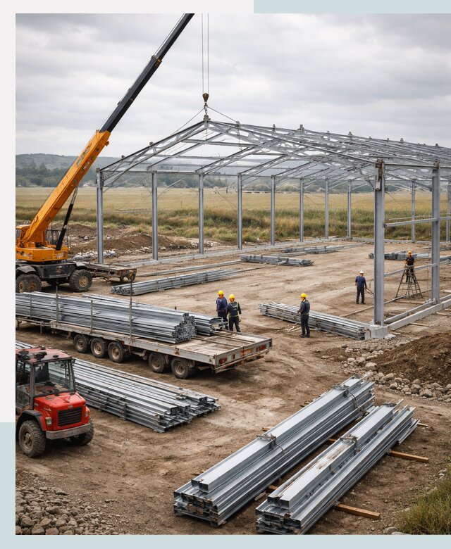 Строительство ангаров для сельхозтехники в Рубцовске под ключ